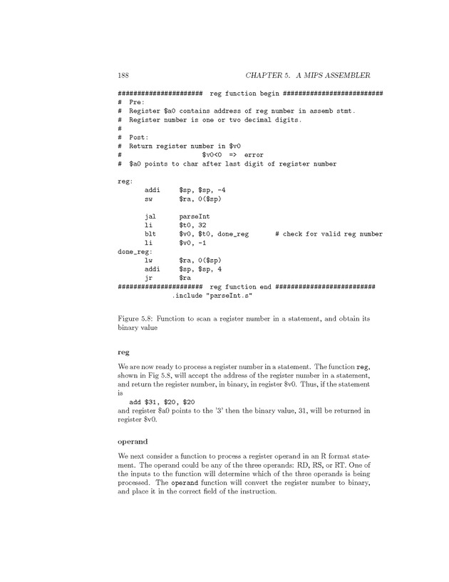 Computer Organization with MIPS - Page 188